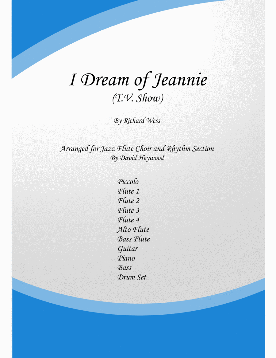 I Dream Of Jeannie Woodwind Ensemble scores gallery preview page 1