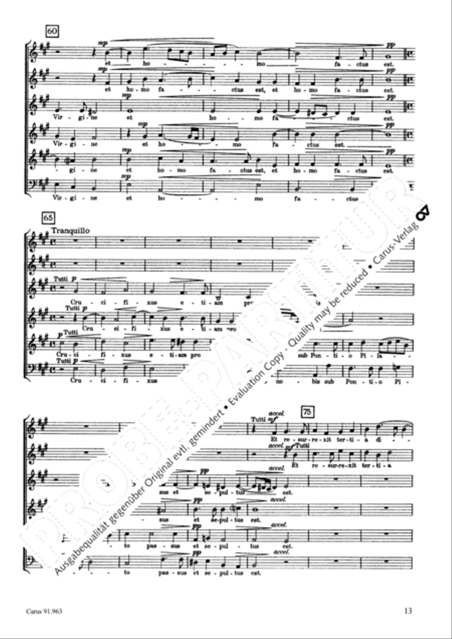 Missa Ecce nunc benedicite Choir scores gallery preview page 16