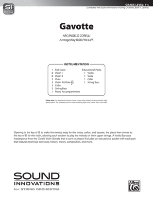 Gavotte: Score