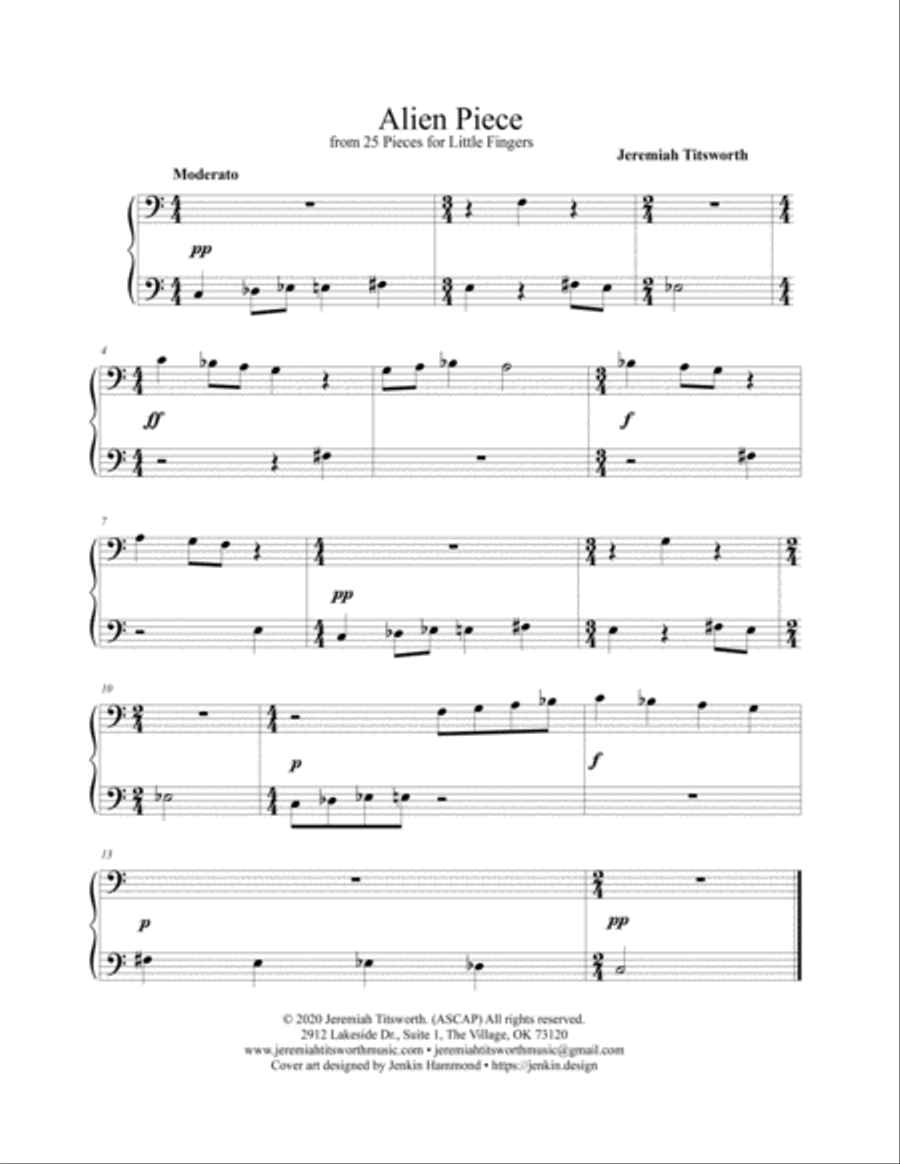 Alien Piece Alien Piece Piano Method scores gallery preview page 2