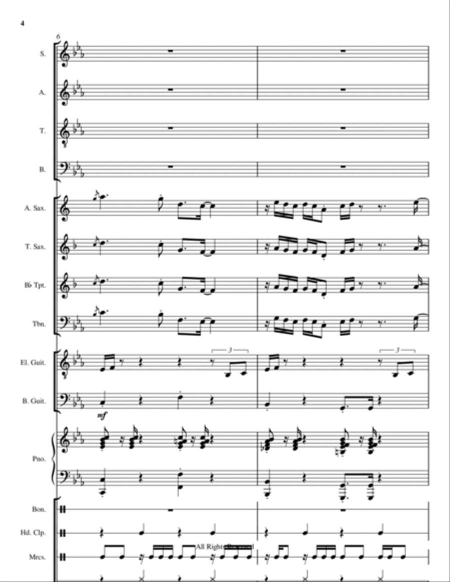 Brighter Day Piano, Vocal, Guitar scores gallery preview page 4