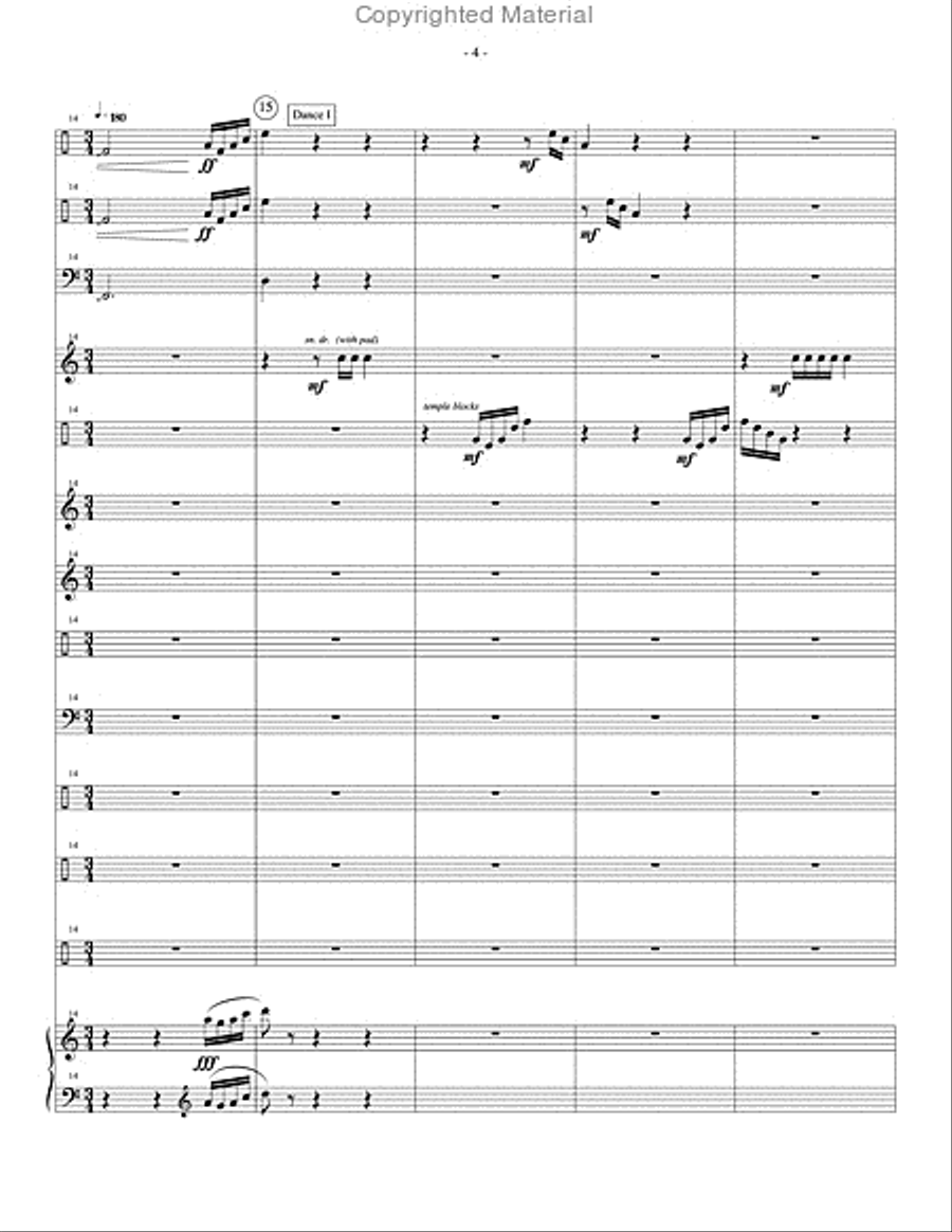 Paschal Dances Percussion Ensemble scores gallery preview page 5