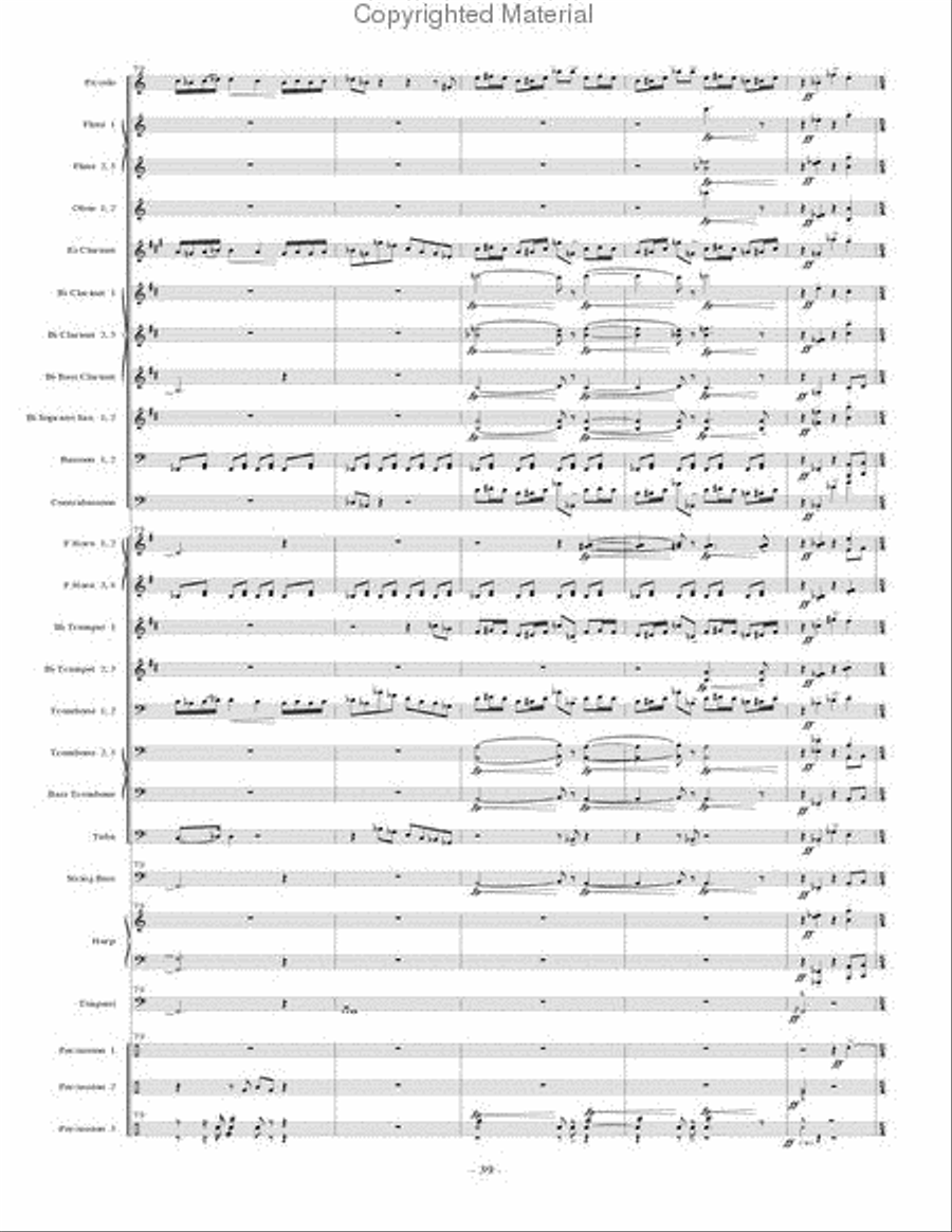 Music for Music - STUDY SCORE ONLY Concert Band scores gallery preview page 16