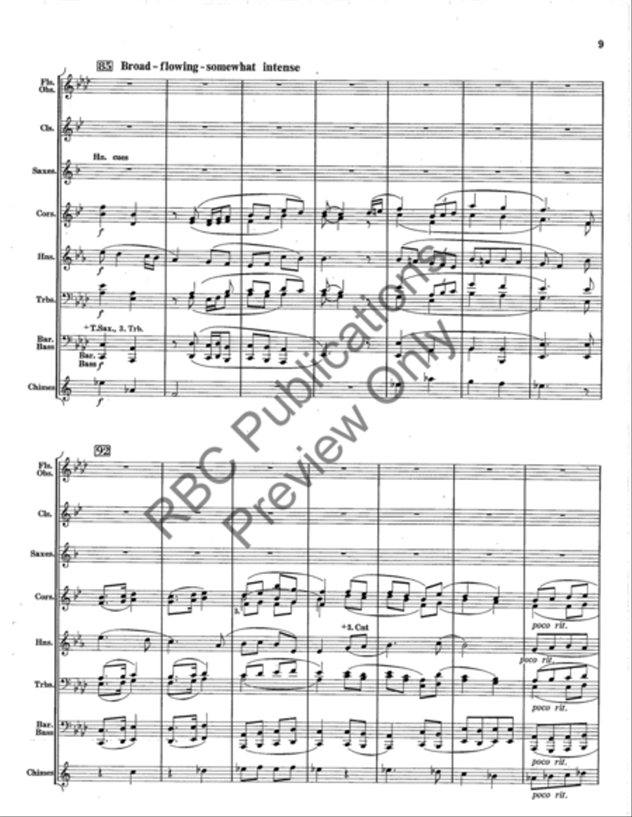 Song From Early America (Score) Concert Band scores gallery preview page 10
