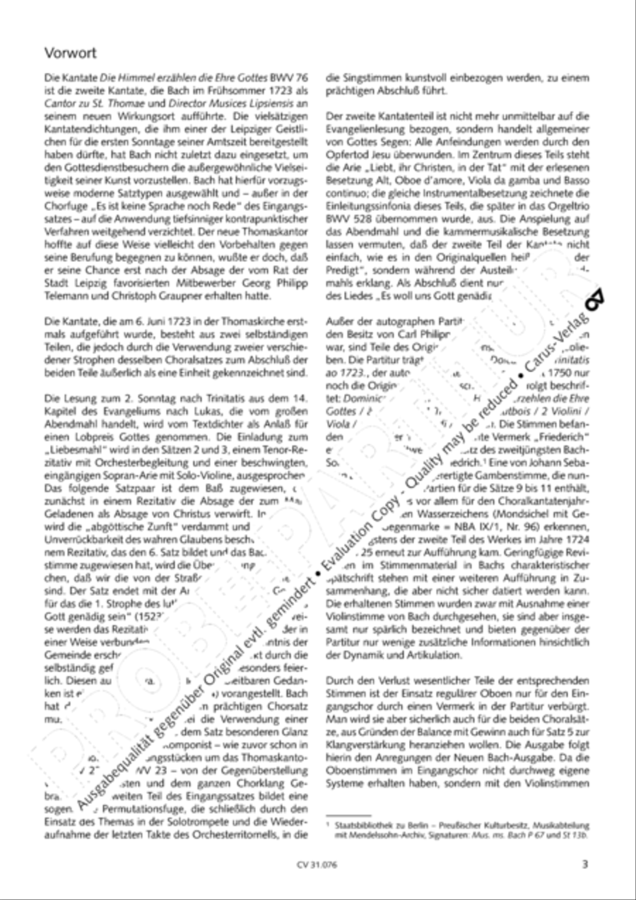 The heavens are telling the Father's glory (Die Himmel erzahlen die Ehre Gottes) 4-Part scores gallery preview page 4