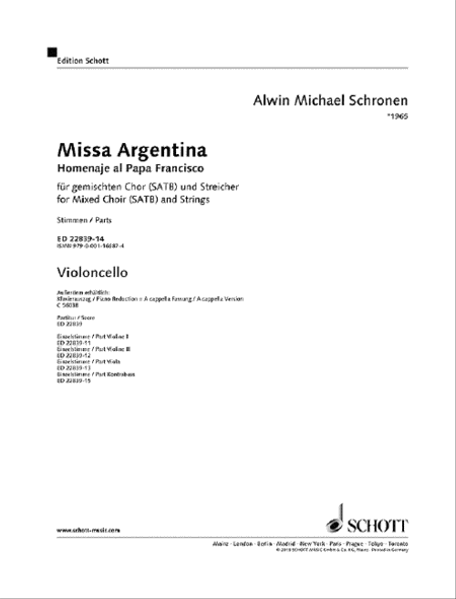 Missa Argentina Part scores gallery preview page 1
