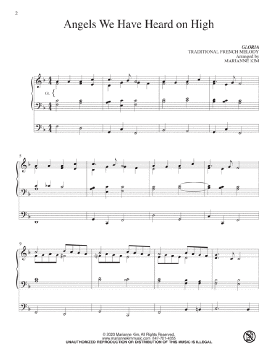 15 Reharmonized Hymns for Christmas Organ Solo scores gallery preview page 3