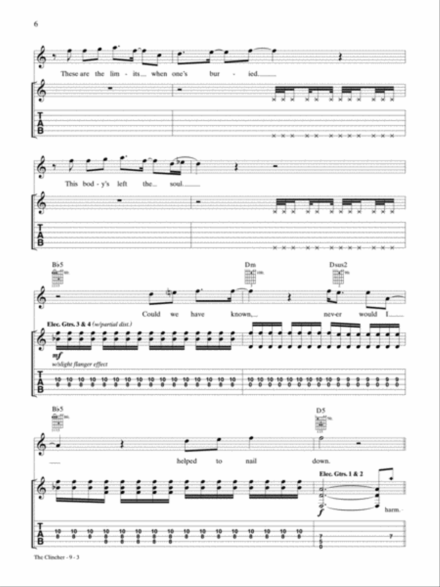 The Clincher Guitar Tablature scores gallery preview page 3