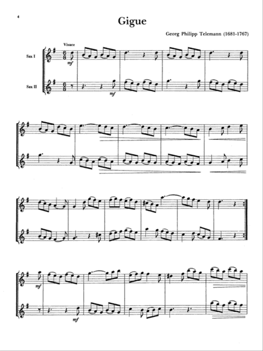 Belwin Master Duets (Saxophone), Volume 1 Woodwind Duet scores gallery preview page 4
