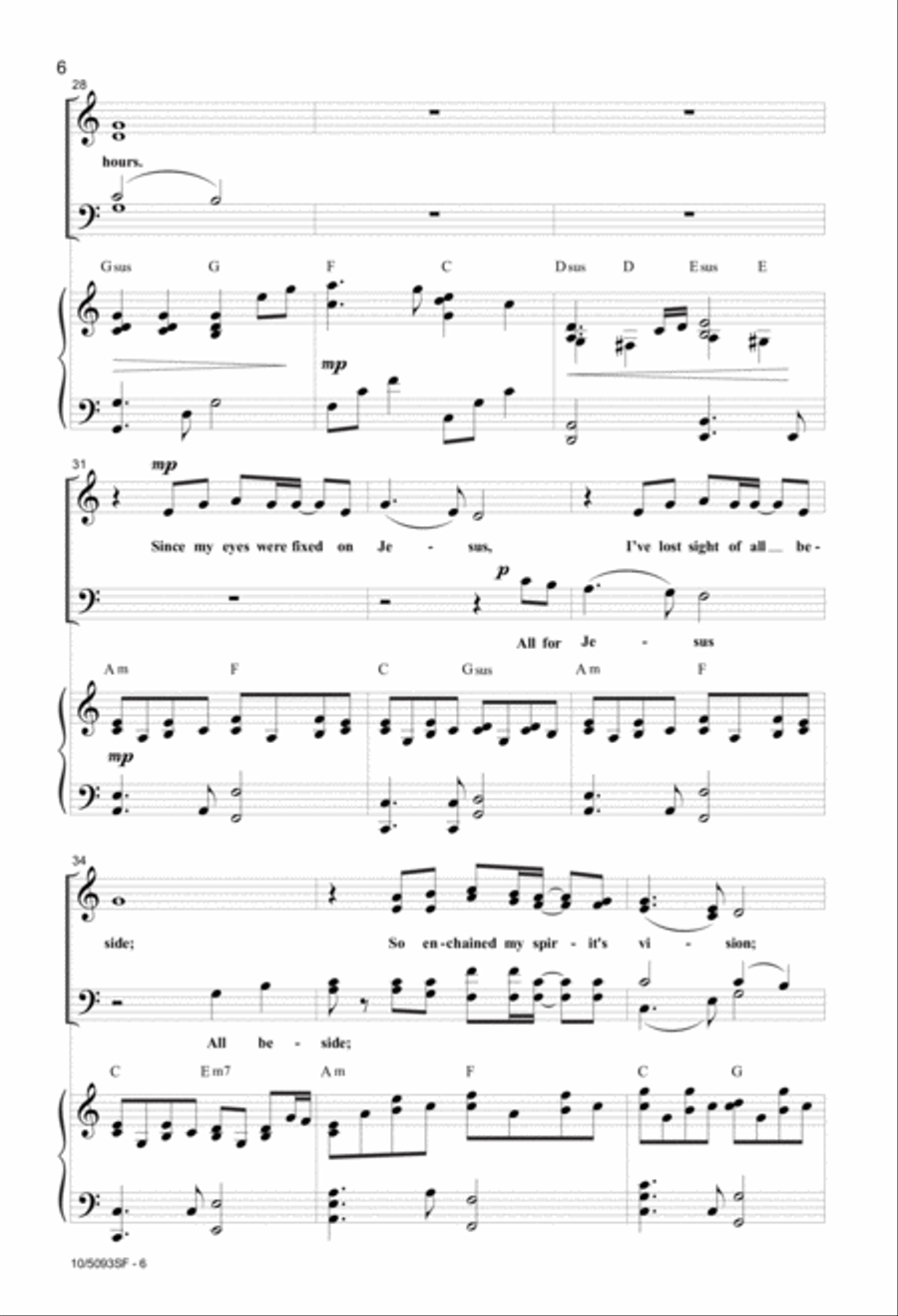 All for Jesus All for Jesus 4-Part scores gallery preview page 6