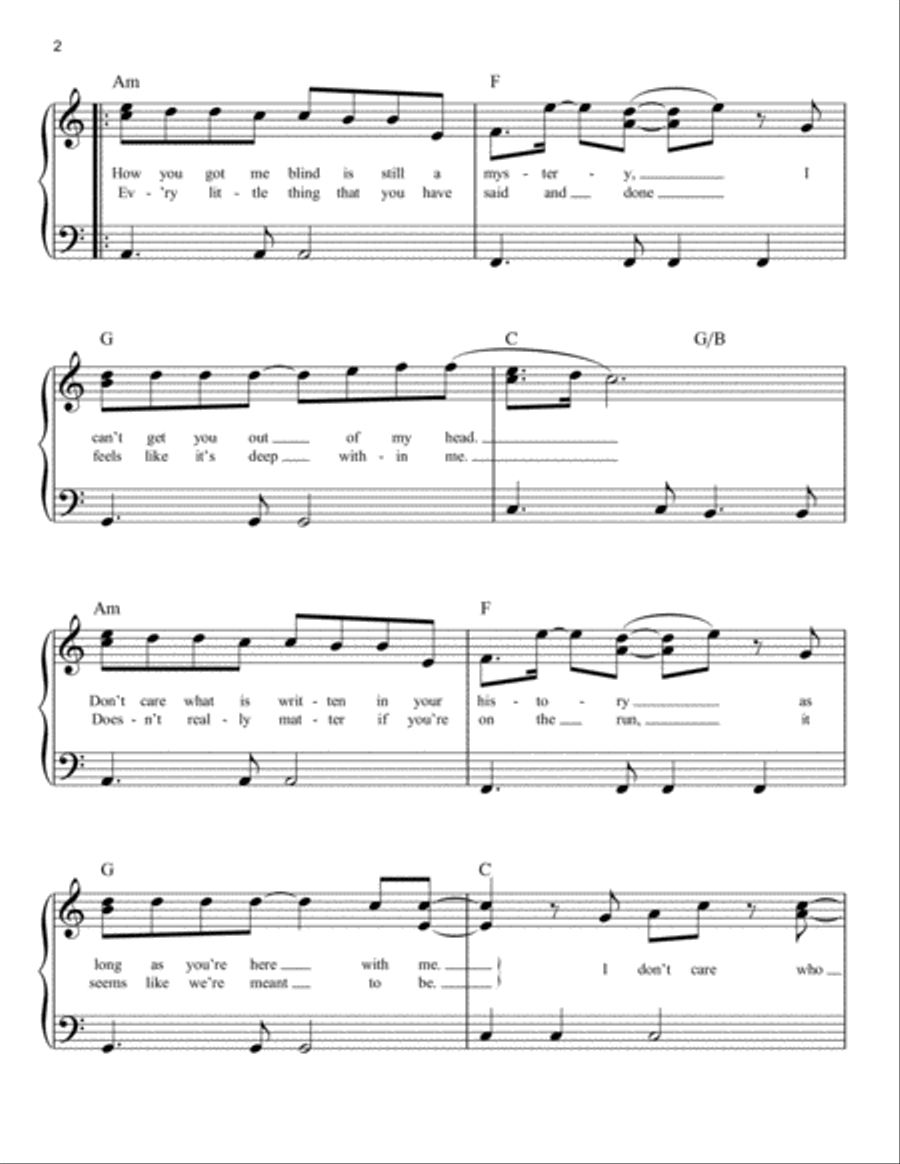 As Long As You Love Me Easy Piano scores gallery preview page 2