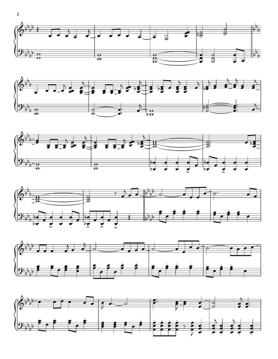 Let It Go (from Frozen) Piano Solo scores gallery preview page 2