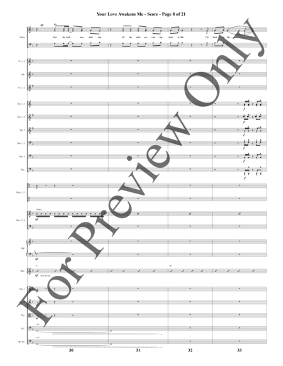 Road to Calvary - Orchestration by Daniel Semsen Choir - Sheet Music page 9