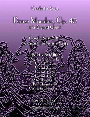 Book cover for Danse Macabre (for Clarinet Choir)