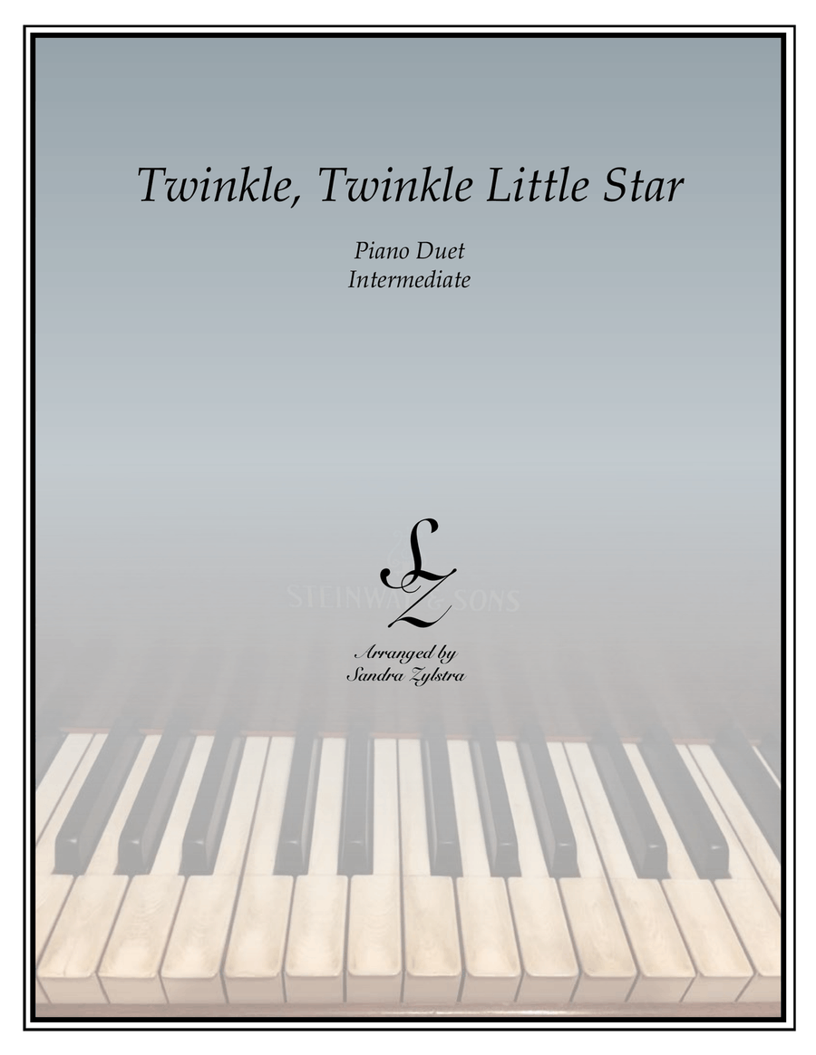 Twinkle, Twinkle Little Star (1 piano, 4 hand duet) Piano Method scores gallery preview page 1