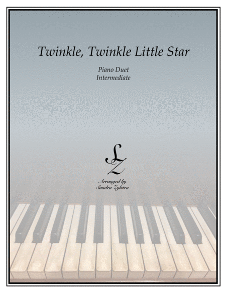 Twinkle, Twinkle Little Star (1 piano, 4 hand duet) image number null