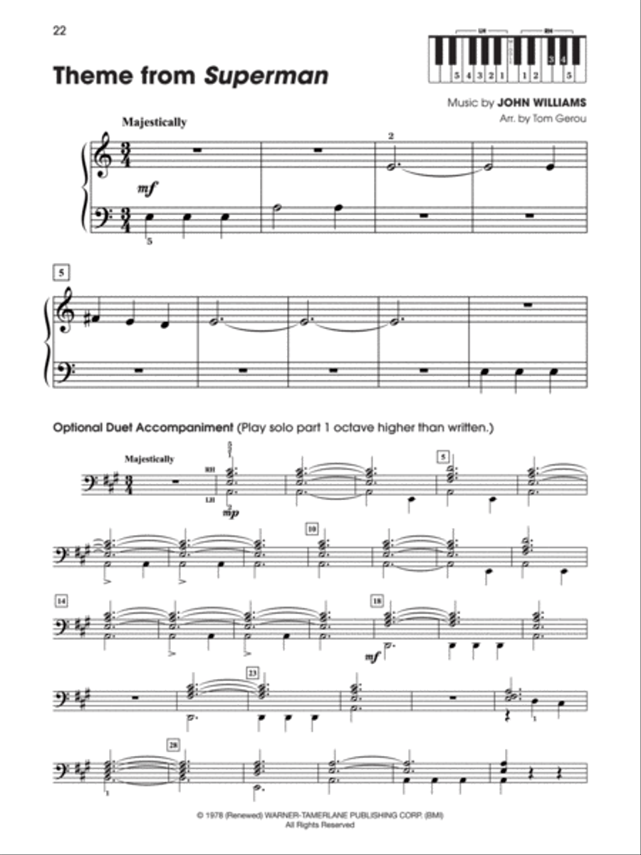 5 Finger Movie Heroes Easy Piano scores gallery preview page 4
