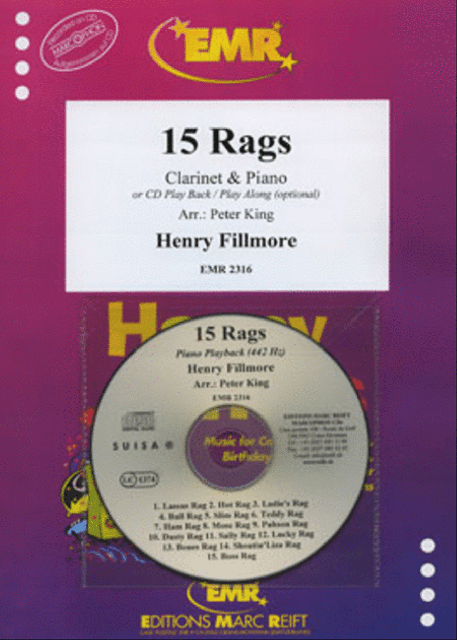 15 Rags 15 Rags Clarinet Solo scores gallery preview page 1
