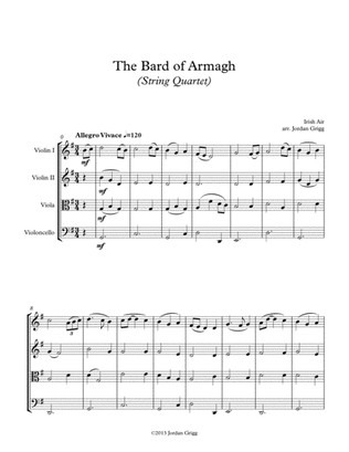 Book cover for The Bard of Armagh (String Quartet)