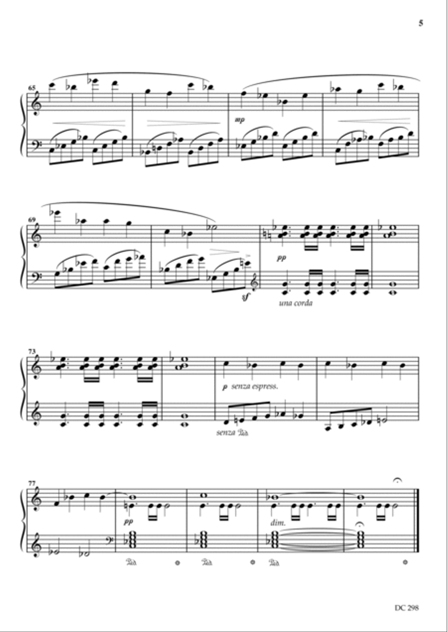 Piano Sonata No.2 Piano Solo scores gallery preview page 5