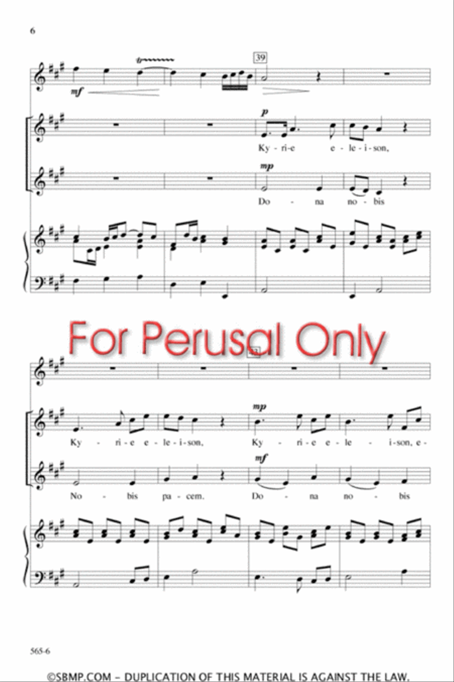 Mozart's Adagio - SA Octavo SA scores gallery preview page 6