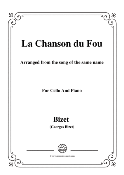 Bizet-La Chanson du Fou,for Cello and Piano image number null