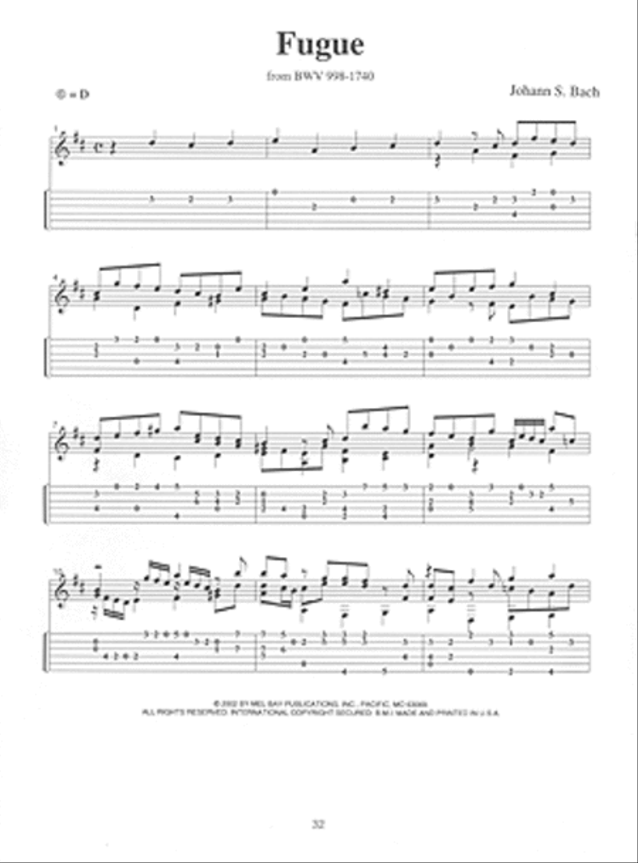 Classical Masterpieces in Tablature Acoustic Guitar scores gallery preview page 3