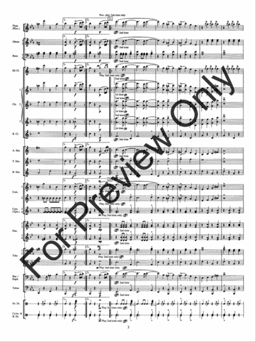 The Belle Of Chicago (Score) Concert Band scores gallery preview page 8
