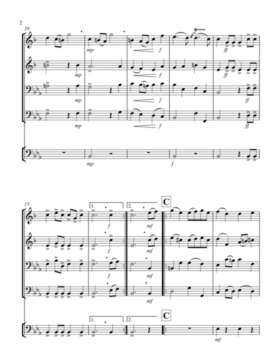 La Rejouissance (from "Heroic Music") (Eb) (Brass Quartet - 2 Trp, 2 Trb, Timp)