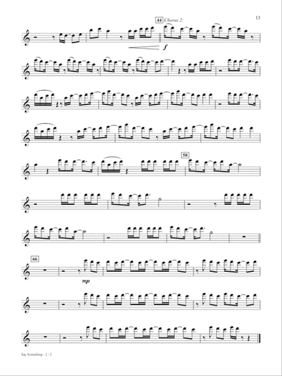 Pop & Country Instrumental Solos Flute Flute Solo scores gallery preview page 14