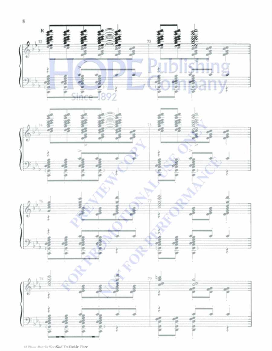 If Thou but Suffer God to Guide Thee 5-Octaves scores gallery preview page 8