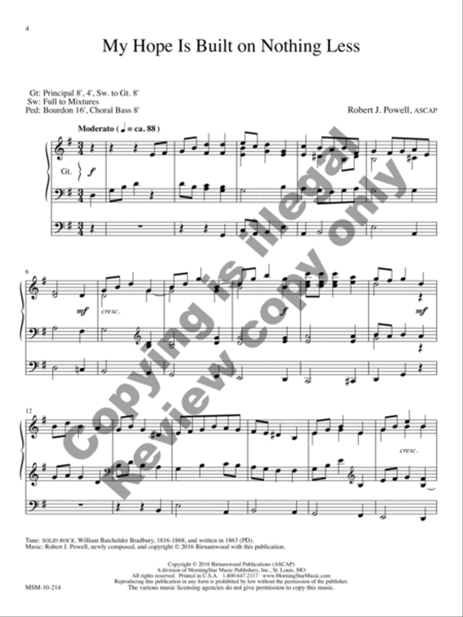 Three Postludes on Gospel Hymns, Set 2 Organ scores gallery preview page 7