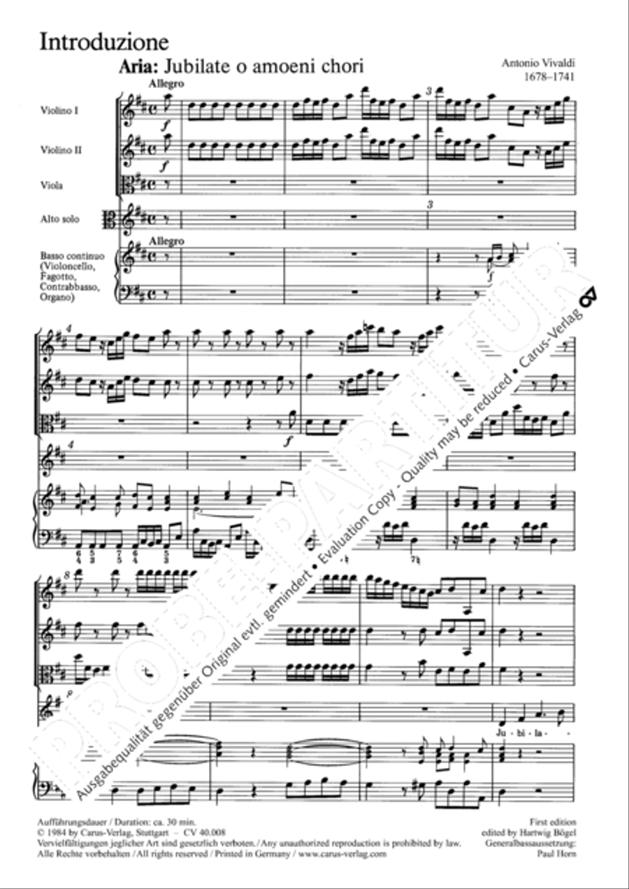 Introduzione e Gloria 4-Part scores gallery preview page 10