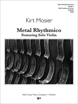 Book cover for Metal Rhythmico, Featuring Solo Violin - Score