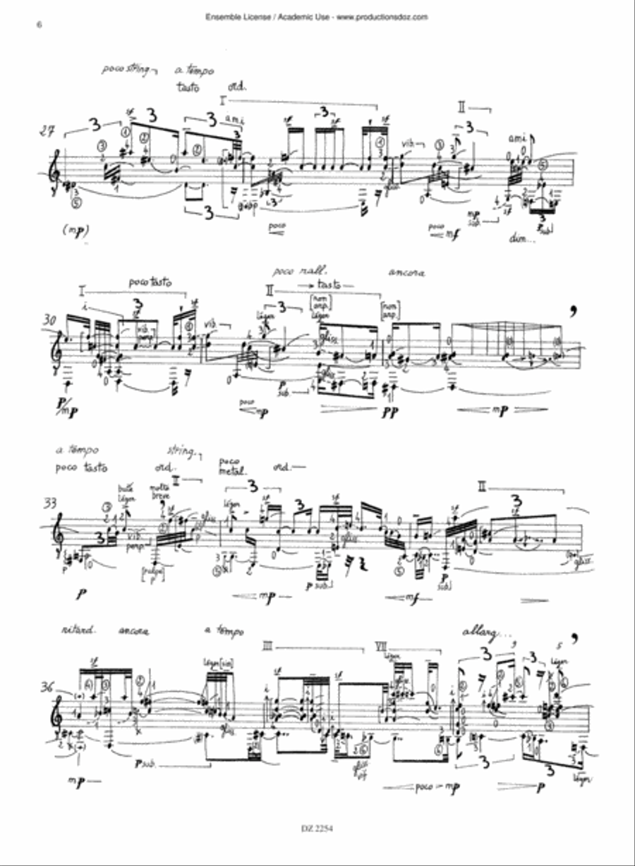 Improvisation XVII-XXI Classical Guitar scores gallery preview page 6