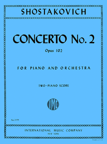 Concerto No. 2 in F Major, Op. 102 for Piano and Orchestra