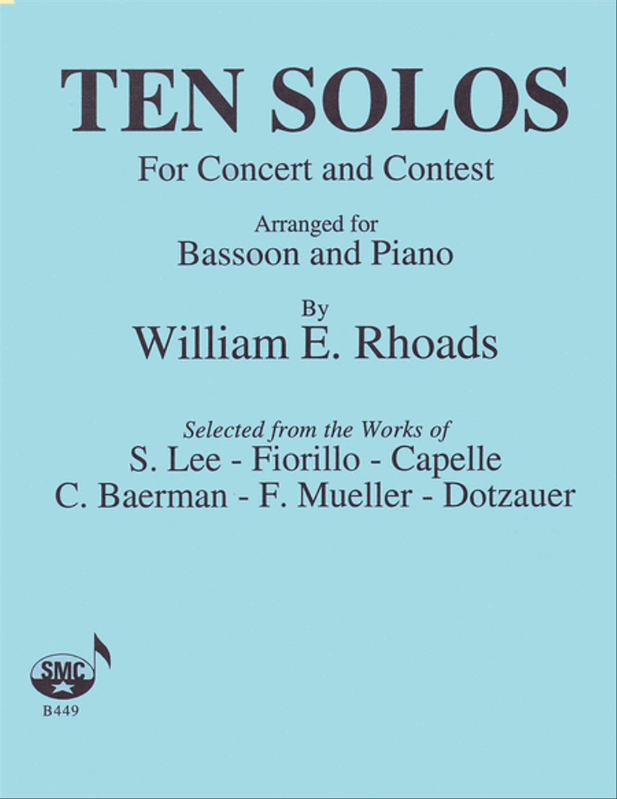 Ten Solos for Concert and Contest Bassoon Solo scores gallery preview page 1