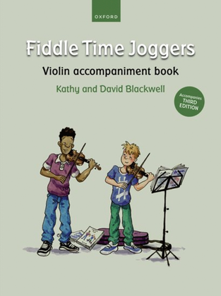 Book cover for Fiddle Time Joggers Violin Accompaniment Book (for Third Edition)