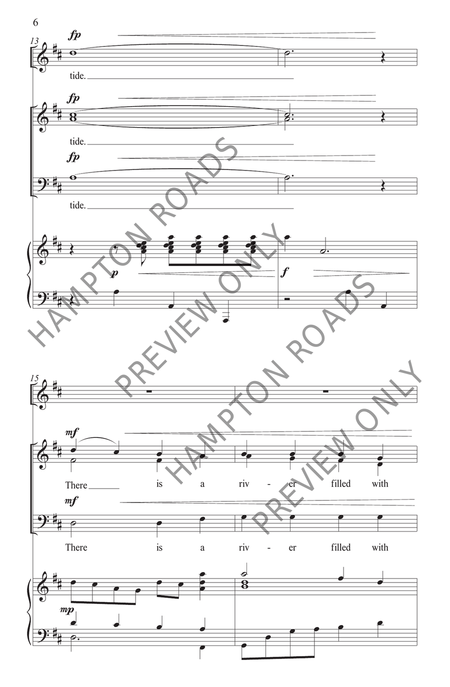 You Are My Refuge (SAB) 3-Part scores gallery preview page 7