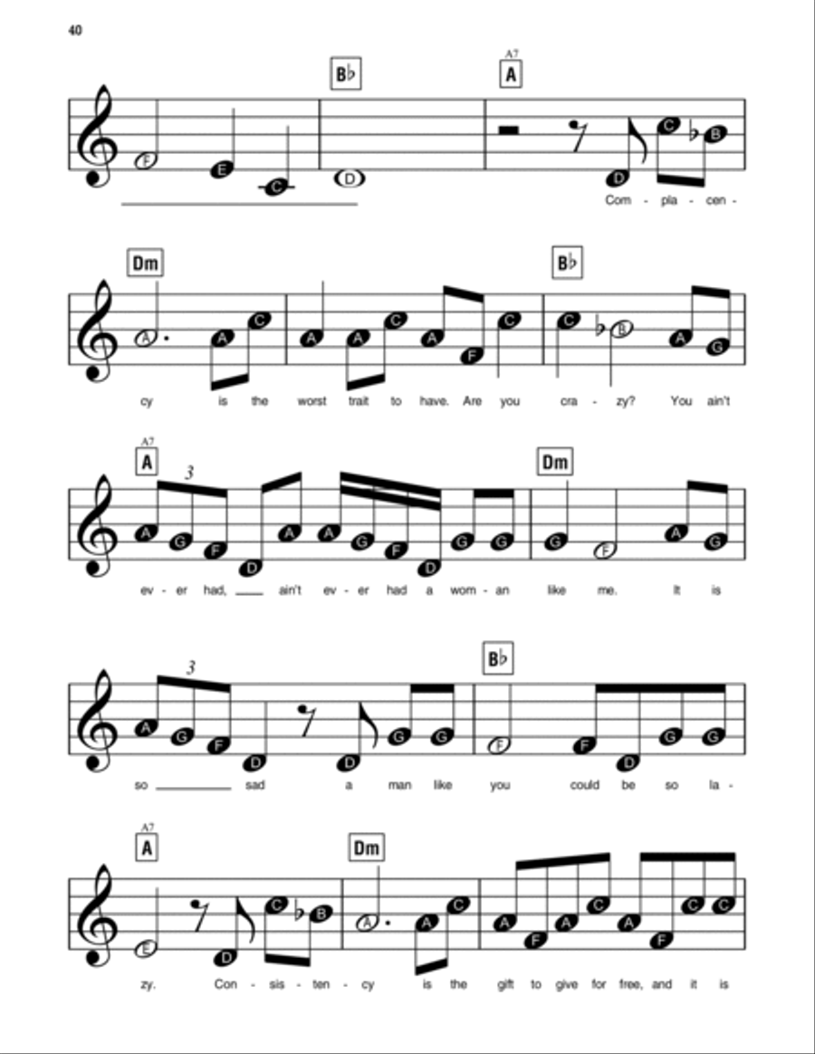 Woman Like Me Woman Like Me Easy Piano scores gallery preview page 3