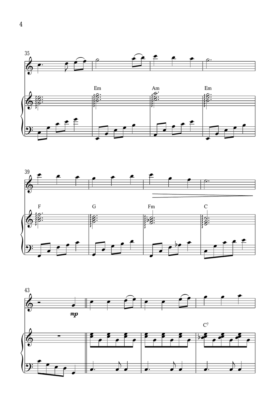 Christmas Medley Violin Solo scores gallery preview page 4