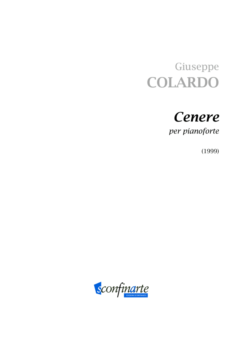 Giuseppe Colardo: CENERE (ES 938)