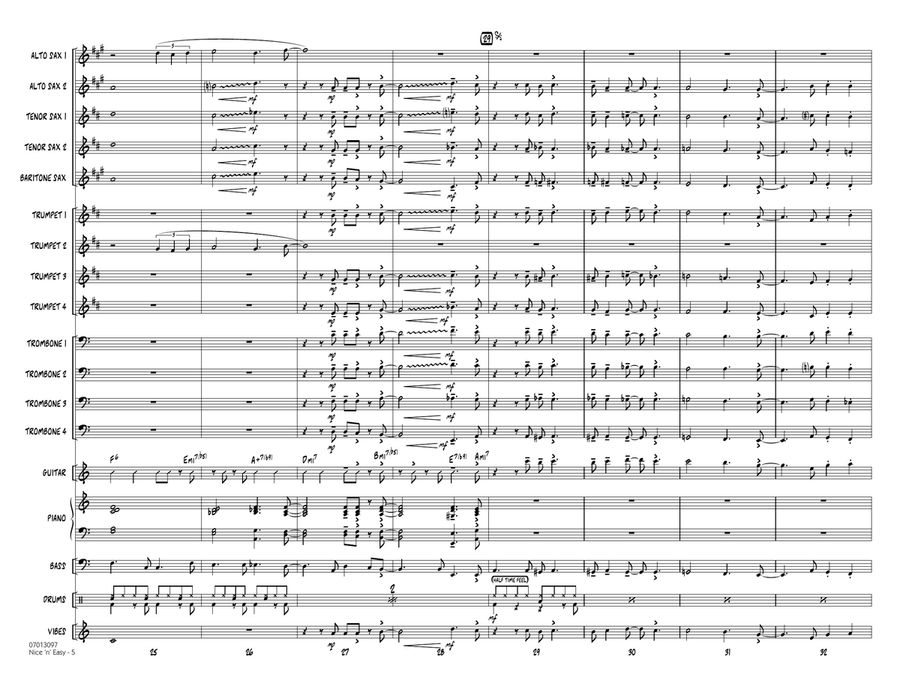 Nice 'n' Easy - Conductor Score (Full Score) Jazz Ensemble scores gallery preview page 5