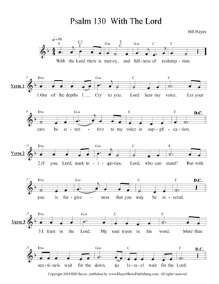 Psalm 130: With The Lord - leadsheet