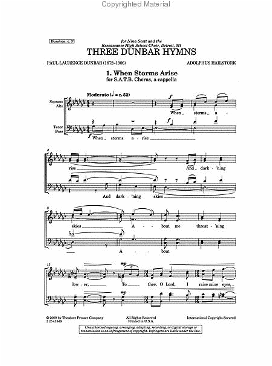 When Storms Arise 4-Part scores gallery preview page 2