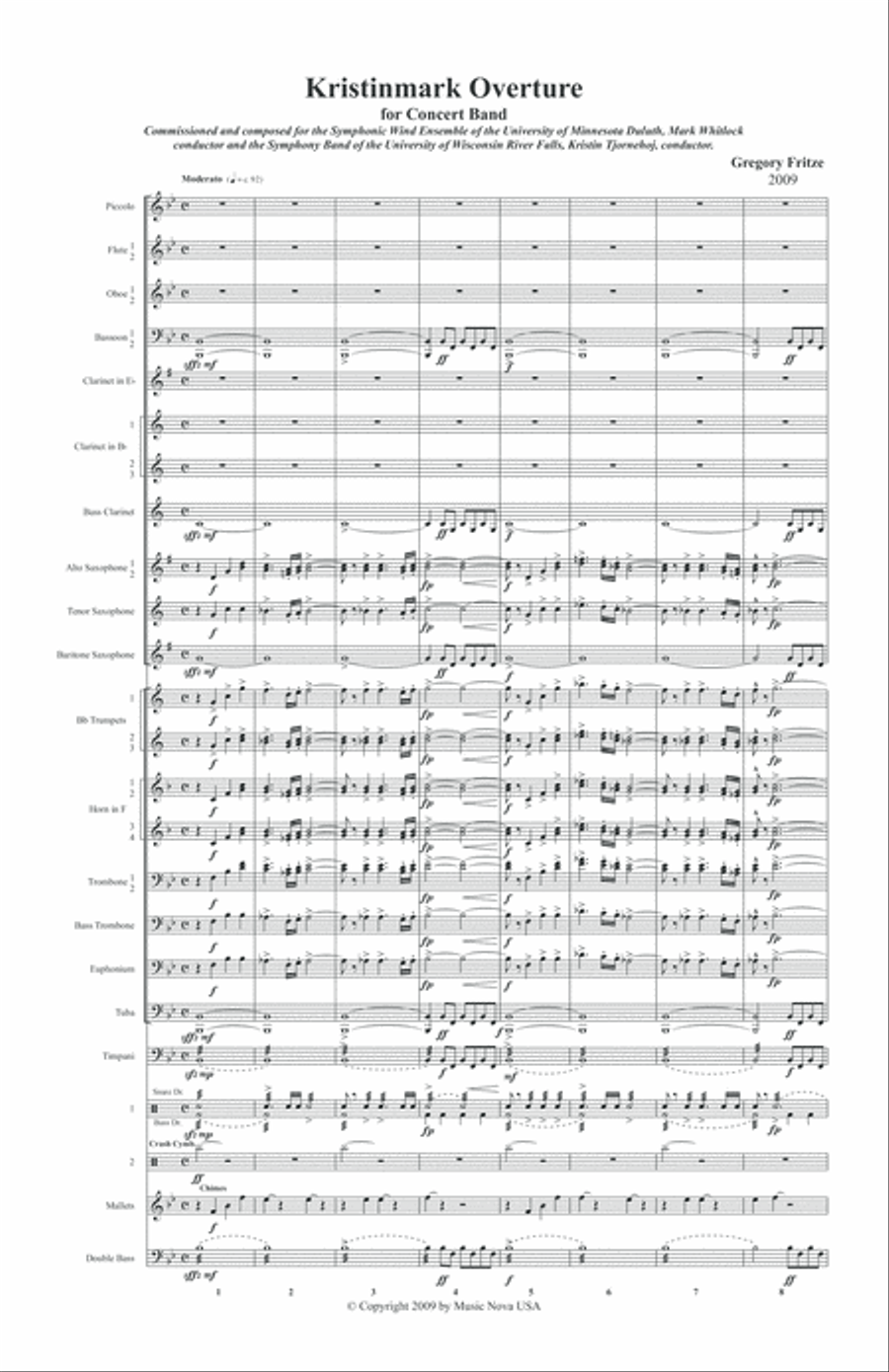 Kristinmark Overture for Concert Band Concert Band scores gallery preview page 5