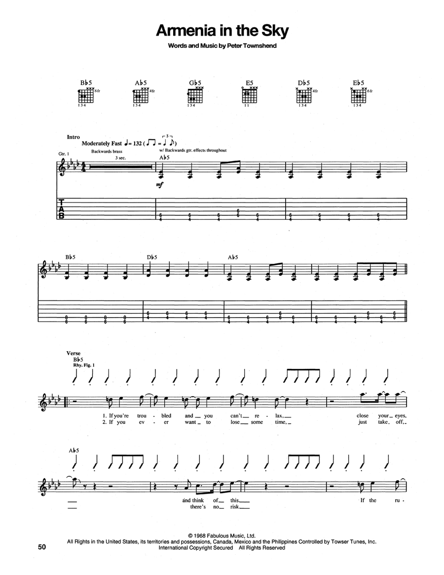 Armenia City In The Sky Acoustic Guitar scores gallery preview page 1