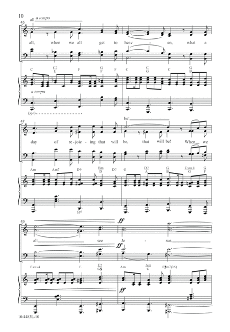 When We All Get to Heaven 4-Part scores gallery preview page 10