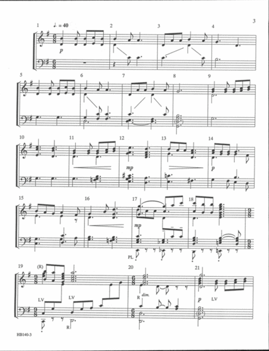 Wonderful Words of Life - Kinyon 5-Octaves scores gallery preview page 3