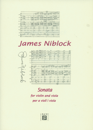 Book cover for Sonata for violin and viola